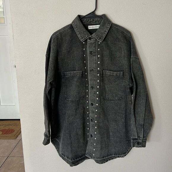 Rebecca Minkoff Women’s Oversized Denim Jean Jacket - Picture 1 of 10
